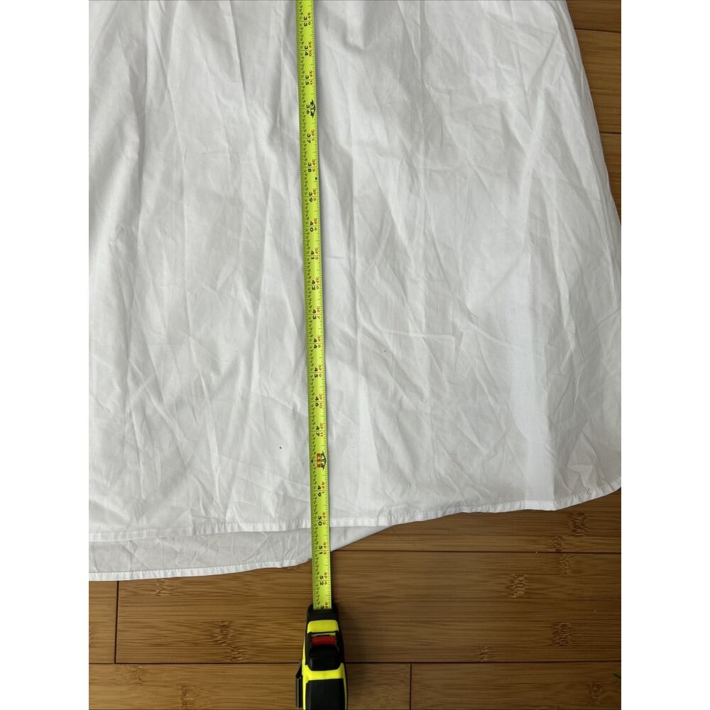 NWT Commense White 100% Cotton Lined Midi Dress Summer Fairy Vacation Sz XL - Picture 3 of 6